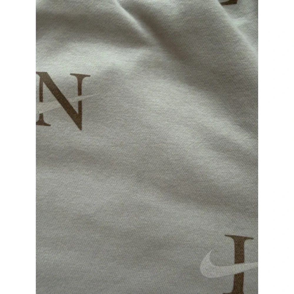 Nike Sportswear Sweat Shorts Joggers Mens Size XXL Beige Khaki All Over Print - Picture 8 of 8